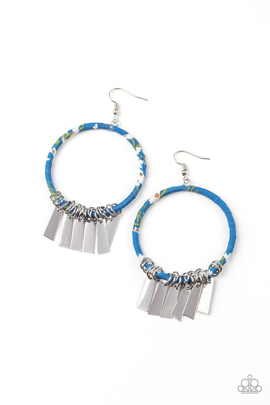 Garden Chimes Blue Earring - Paparazzi - Dare2bdazzlin N Jewelry