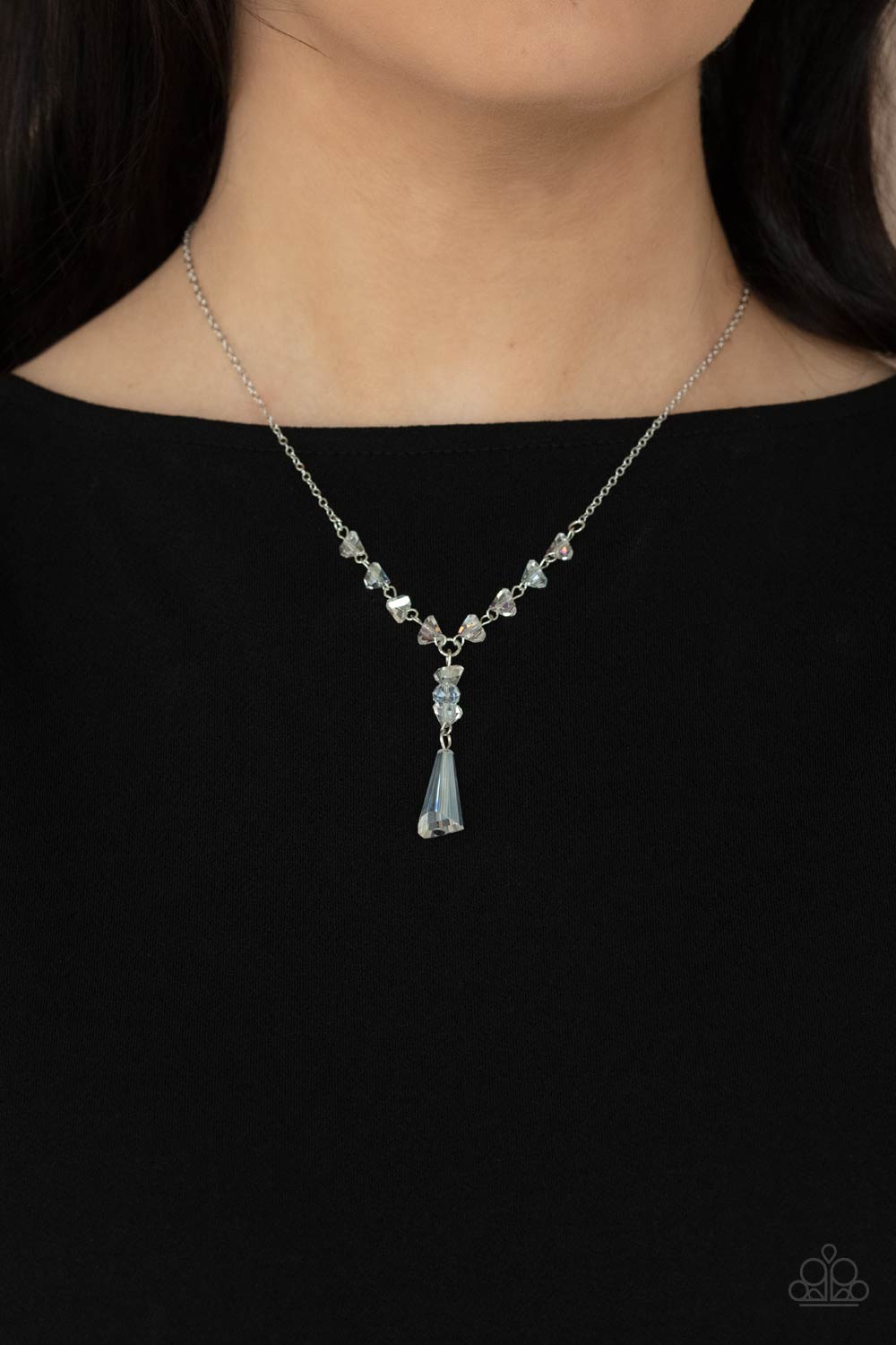 Olympian Oracle White Necklace - Paparazzi - Dare2bdazzlin N Jewelry