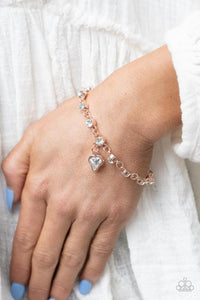 Sweet Sixteen Rose Gold Bracelet - Paparazzi - Dare2bdazzlin N Jewelry