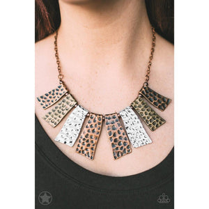 A Fan of the Tribe Necklace - Paparazzi - Dare2bdazzlin N Jewelry