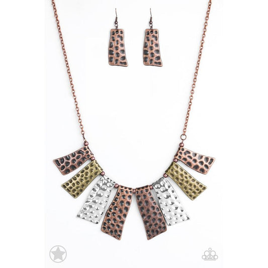 A Fan of the Tribe Necklace - Paparazzi - Dare2bdazzlin N Jewelry