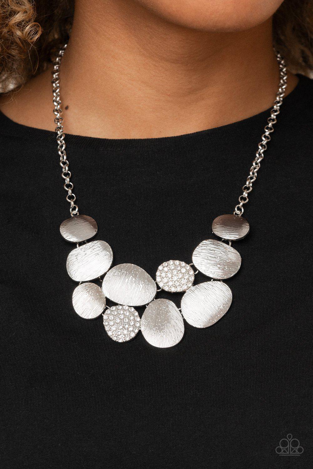A Hard LUXE Story - White Necklace - Paparazzi - Dare2bdazzlin N Jewelry
