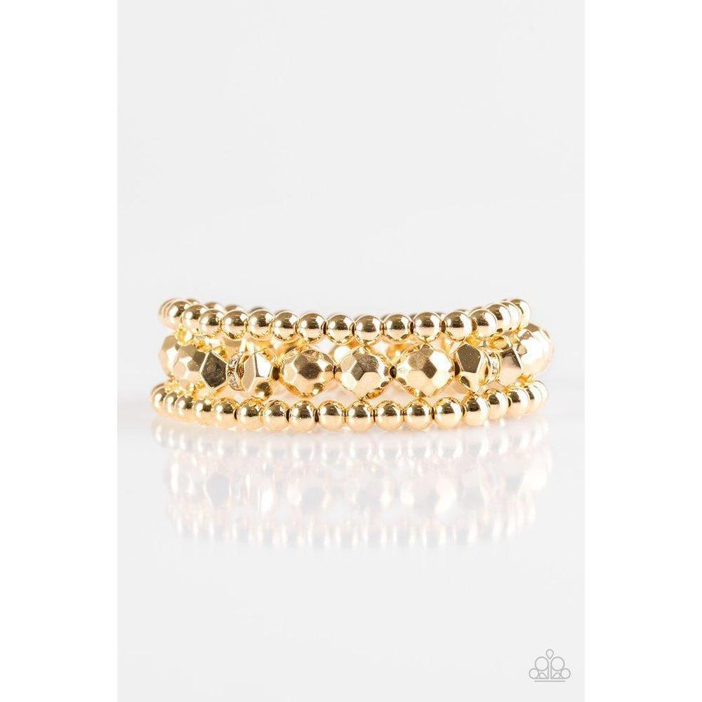 A HAUTE Mess - Gold Bracelet - Paparazzi - Dare2bdazzlin N Jewelry