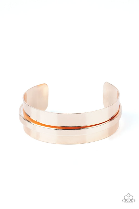 A HAUTE Number - Rose Gold Bracelet - Paparazzi - Dare2bdazzlin N Jewelry