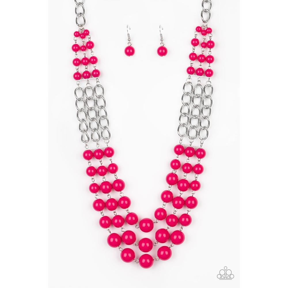 A La Vogue - Pink Necklace - Paparazzi - Dare2bdazzlin N Jewelry