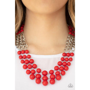 A La Vogue - Red Necklace - Paparazzi - Dare2bdazzlin N Jewelry