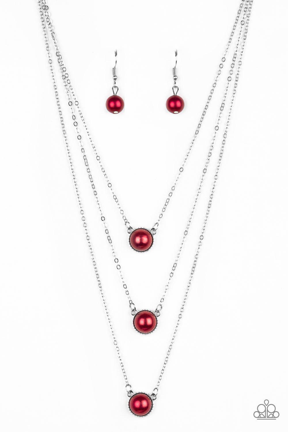 A Love For Luster - Red Necklace - Paparazzi - Dare2bdazzlin N Jewelry