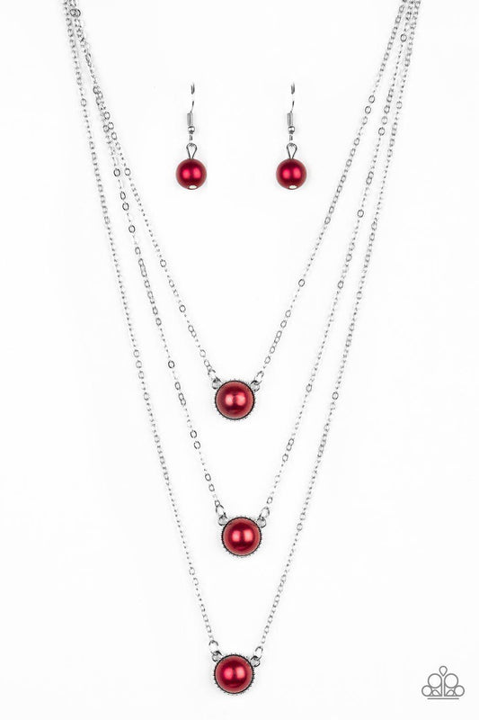 A Love For Luster - Red Necklace - Paparazzi - Dare2bdazzlin N Jewelry