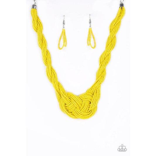 A Standing Ovation - Yellow Necklace - Paparazzi - Dare2bdazzlin N Jewelry