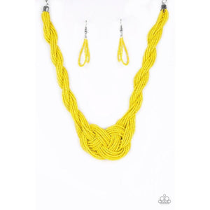 A Standing Ovation - Yellow Necklace - Paparazzi - Dare2bdazzlin N Jewelry