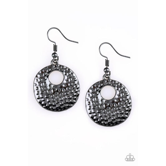 A Taste For Texture Black Earrings - Paparazzi - Dare2bdazzlin N Jewelry