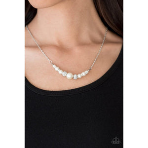 Absolutely Brilliant White Necklace - Paparazzi - Dare2bdazzlin N Jewelry