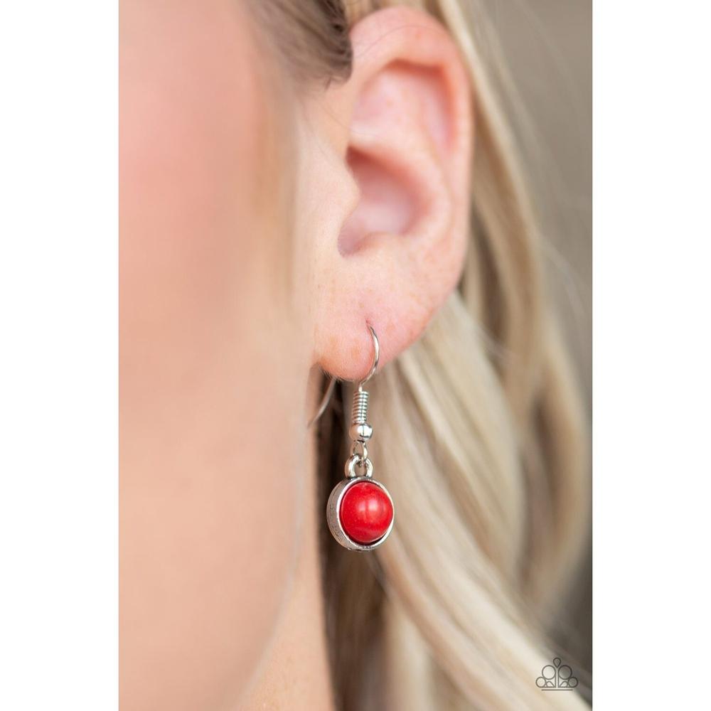 Adobe Attitude Red Necklace - Paparazzi - Dare2bdazzlin N Jewelry
