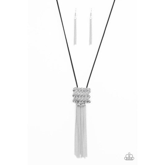 All About ALTITUDE - Silver Necklace - Paparazzi - Dare2bdazzlin N Jewelry