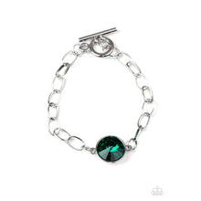 Load image into Gallery viewer, All Aglitter - Green Bracelet - Paparazzi - Dare2bdazzlin N Jewelry
