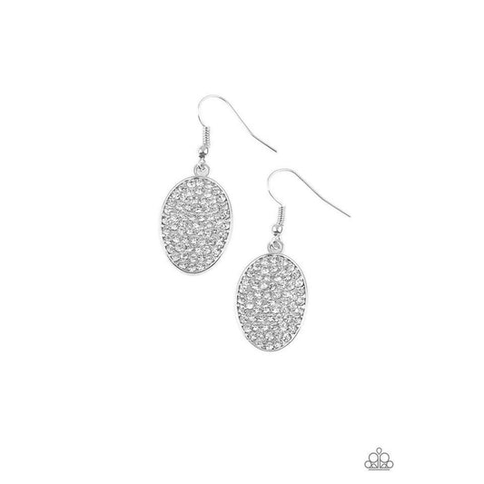 All Dazzle -  White Earring - Paparazzi - Dare2bdazzlin N Jewelry