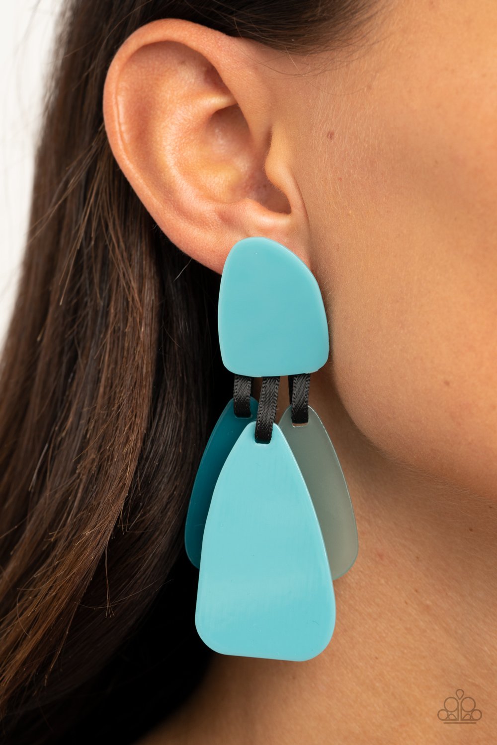 All FAUX One - Blue Earring - Paparazzi - Dare2bdazzlin N Jewelry
