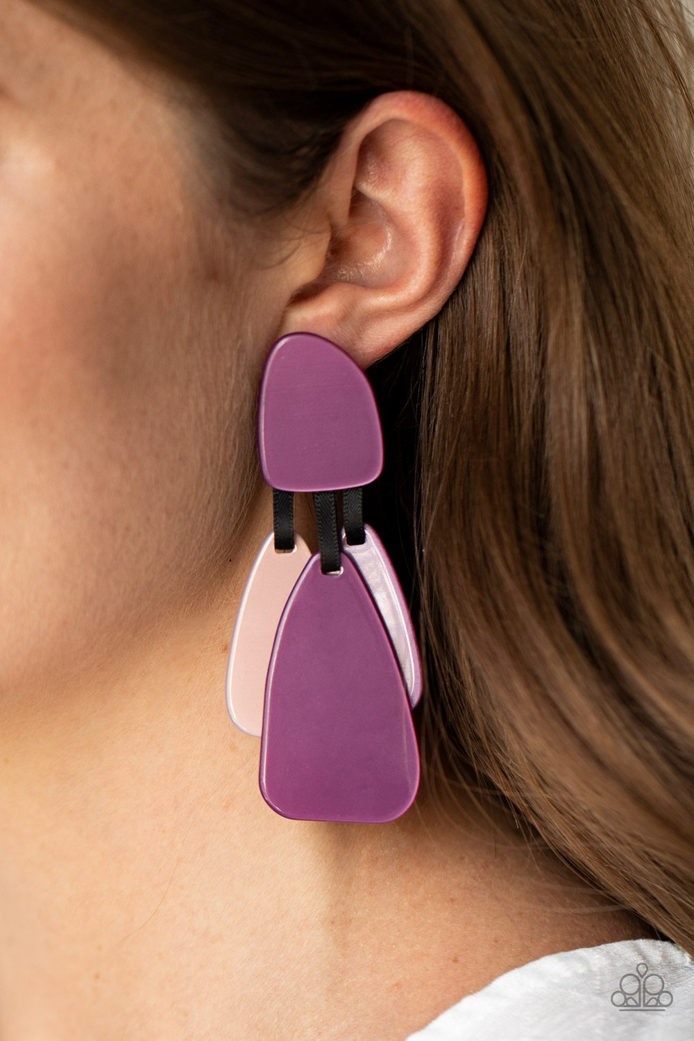 All FAUX One - Purple Earring - Paparazzi - Dare2bdazzlin N Jewelry