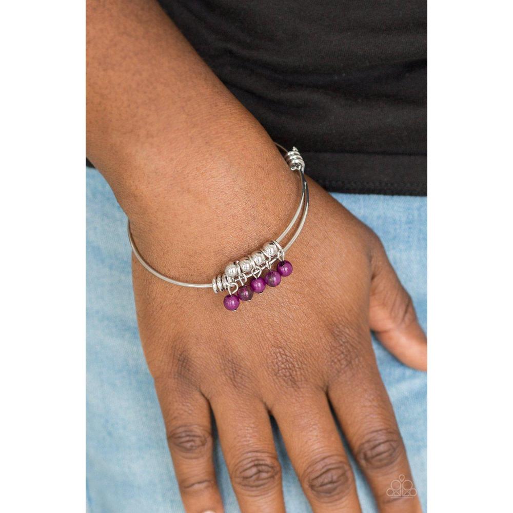 All Roads Lead TO ROAM Purple Bracelet - Paparazzi - Dare2bdazzlin N Jewelry