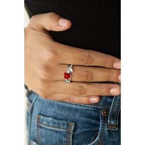 Always Adored - Red Ring - Paparazzi - Dare2bdazzlin N Jewelry