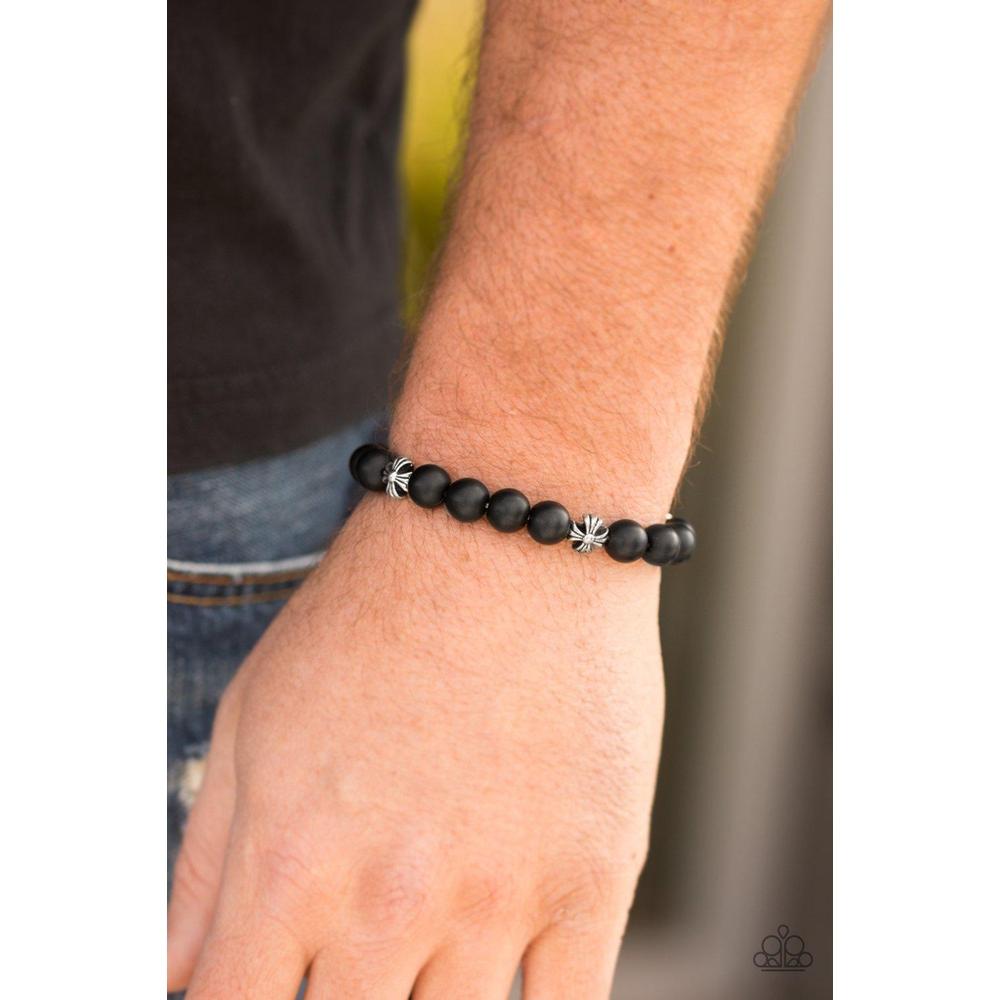 Amiable - Black Urban Bracelet - Paparazzi - Dare2bdazzlin N Jewelry