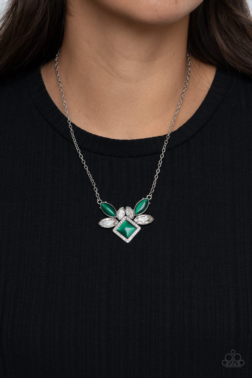 Amulet Avenue - Green Necklace - Paparazzi - Dare2bdazzlin N Jewelry