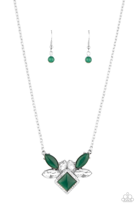 Amulet Avenue - Green Necklace - Paparazzi - Dare2bdazzlin N Jewelry