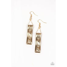 Load image into Gallery viewer, Ancient Artifacts Gold Earrings - Paparazzi - Dare2bdazzlin N Jewelry
