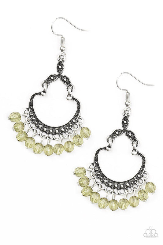 Babe Alert - Green Earring - Paparazzi - Dare2bdazzlin N Jewelry