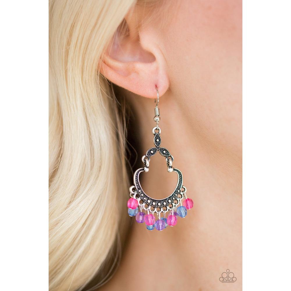 Babe Alert - Multi Earring - Paparazzi - Dare2bdazzlin N Jewelry
