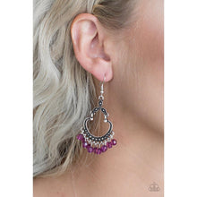 Load image into Gallery viewer, Babe Alert - Purple Earring - Paparazzi - Dare2bdazzlin N Jewelry
