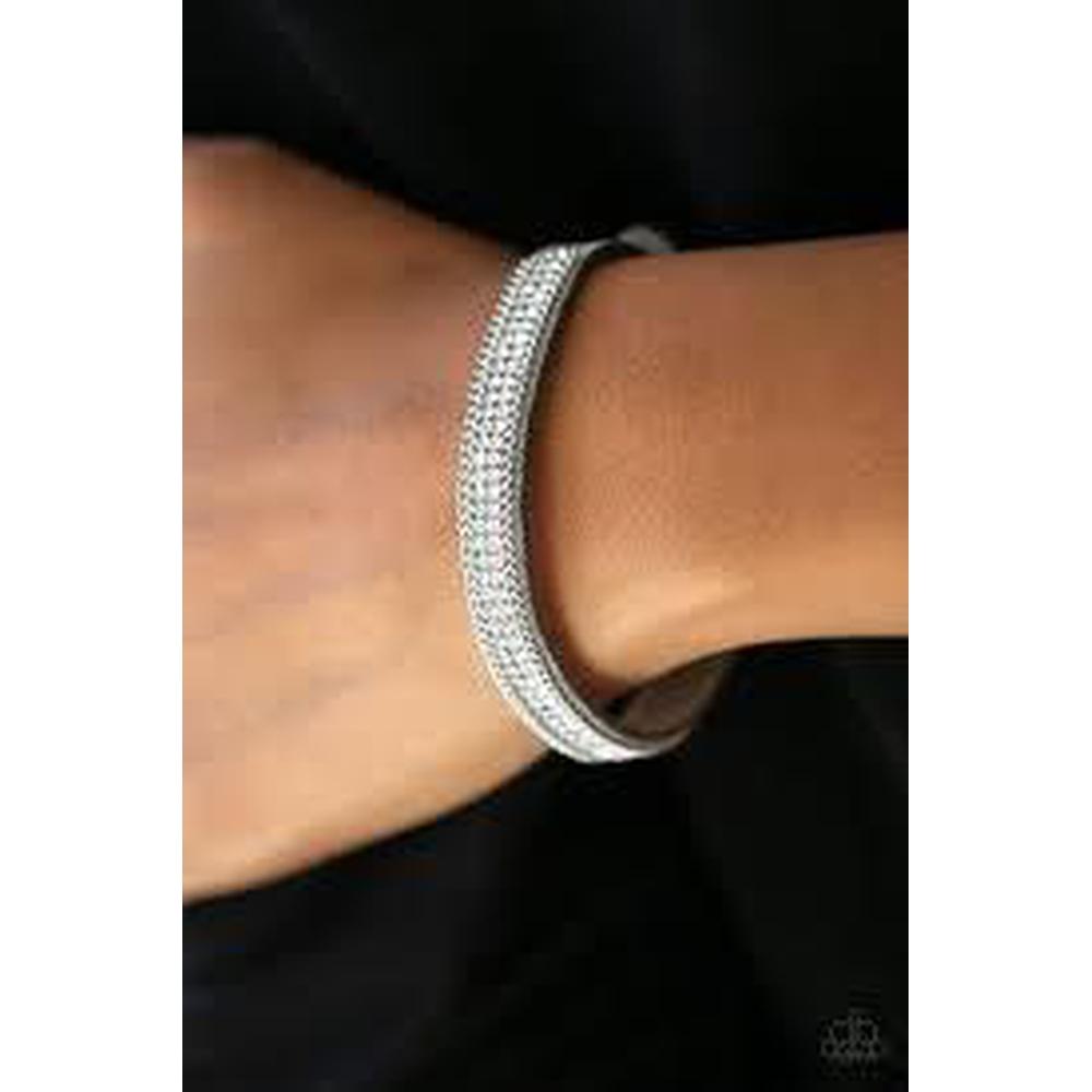 Babe Bling - Silver Bracelet - Paparazzi - Dare2bdazzlin N Jewelry