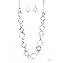 Load image into Gallery viewer, Backed Into A Corner Black Necklace - Paparazzi - Dare2bdazzlin N Jewelry
