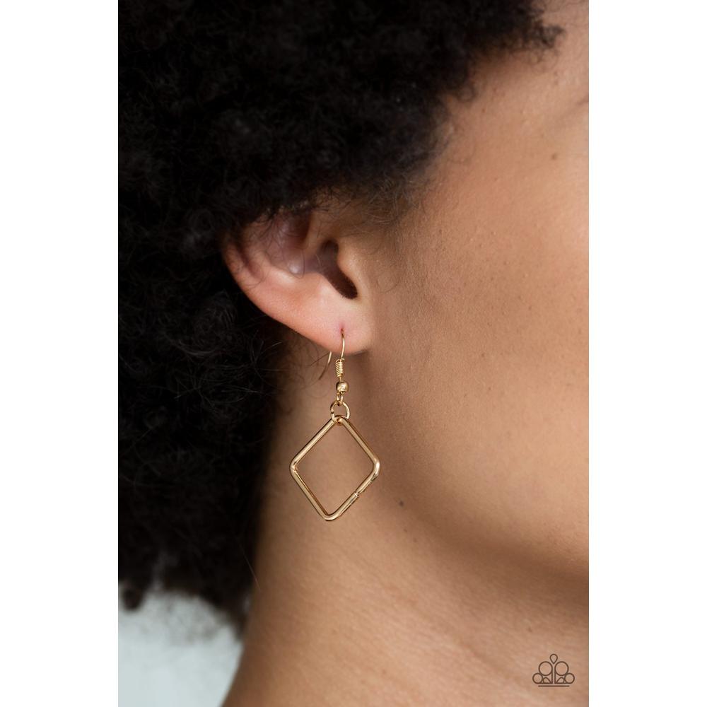 Backed Into A Corner - Gold Necklace - Paparazzi - Dare2bdazzlin N Jewelry