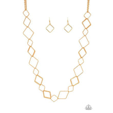 Load image into Gallery viewer, Backed Into A Corner - Gold Necklace - Paparazzi - Dare2bdazzlin N Jewelry
