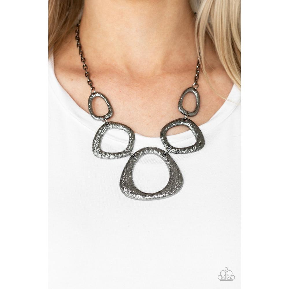 Backstreet Bandit - Black Necklace - Paparazzi - Dare2bdazzlin N Jewelry