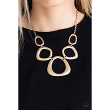 Load image into Gallery viewer, Backstreet Bandit - Gold Necklace - Paparazzi - Dare2bdazzlin N Jewelry
