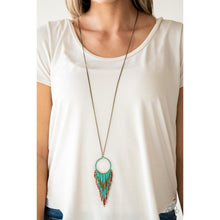 Load image into Gallery viewer, Badlands Beauty Blue Necklace - Paparazzi - Dare2bdazzlin N Jewelry

