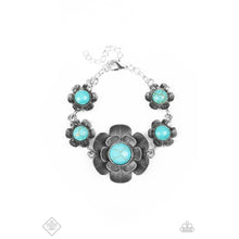 Load image into Gallery viewer, Badlands Blossom Blue Bracelet - Paparazzi - Dare2bdazzlin N Jewelry
