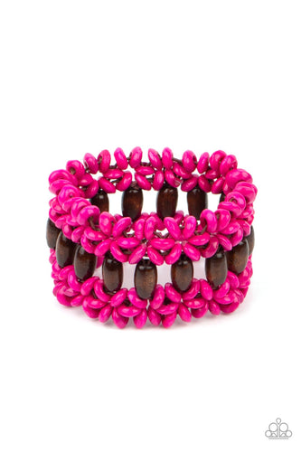 Bali Beach Retreat - Pink Bracelet - Paparazzi - Dare2bdazzlin N Jewelry