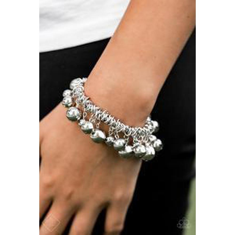 Ballroom Baller Silver Bracelet - Paparazzi - Dare2bdazzlin N Jewelry