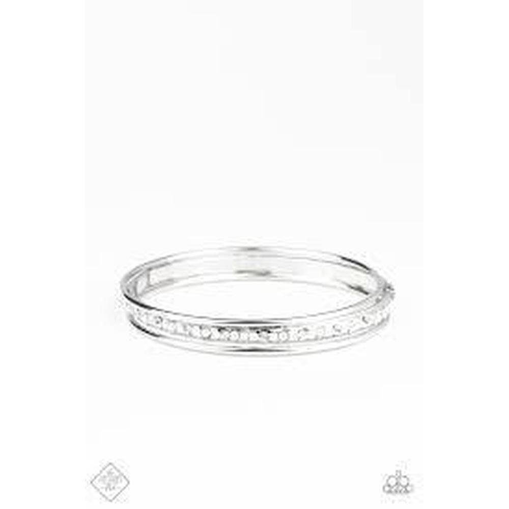 Ballroom Bauble White Bracelet - Paparazzi - Dare2bdazzlin N Jewelry