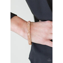 Load image into Gallery viewer, Ballroom Bling - Gold Bracelet - Paparazzi - Dare2bdazzlin N Jewelry
