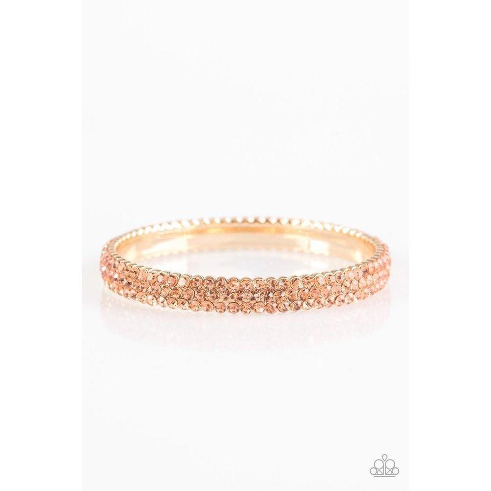 Ballroom Bling - Gold Bracelet - Paparazzi - Dare2bdazzlin N Jewelry