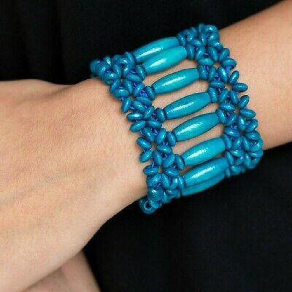 Barbados Beach Club Blue Bracelet - Paparazzi - Dare2bdazzlin N Jewelry
