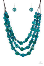 Load image into Gallery viewer, Barbados Bopper - Blue Necklace - Paparazzi - Dare2bdazzlin N Jewelry
