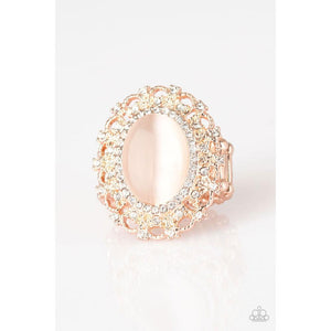 BAROQUE The Spell Rose Gold Ring - Paparazzi - Dare2bdazzlin N Jewelry