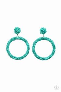Be All You Can BEAD Blue Post Earring - Paparazzi - Dare2bdazzlin N Jewelry