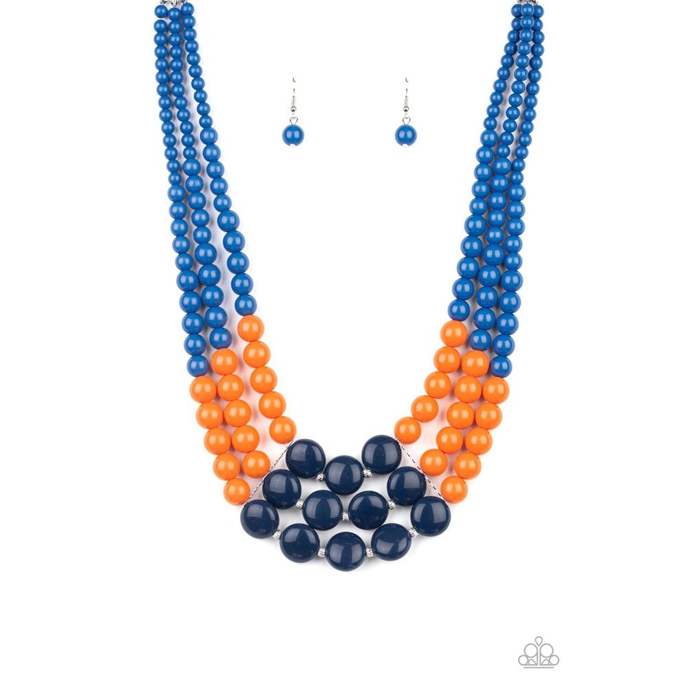Beach Bauble - Blue Necklace - Paparazzi - Dare2bdazzlin N Jewelry