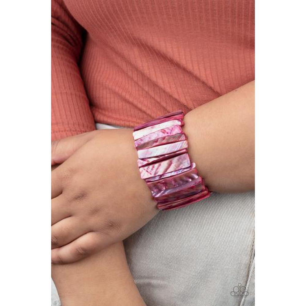 Beach Blast - Red Bracelet - Paparazzi - Dare2bdazzlin N Jewelry